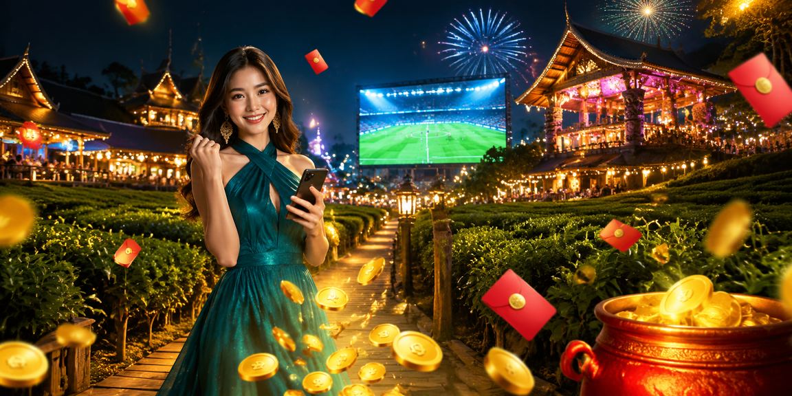 Suasana pertaruhan bola sepak yang meriah bersama promosi ct200 di Sarawak
